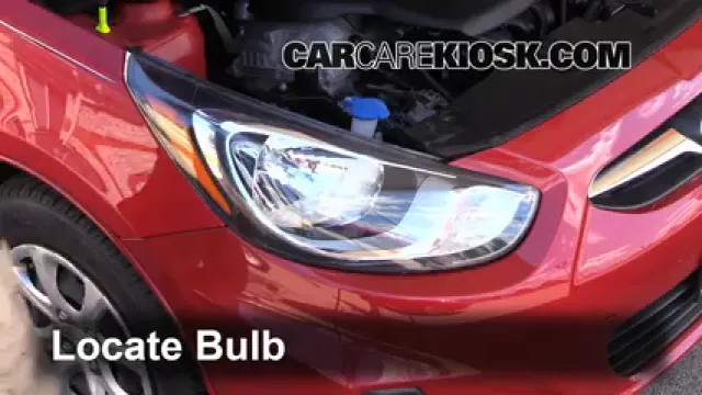 2013 Hyundai Accent GLS 1.6L 4 Cyl. Luces Luz de estacionamiento (reemplazar foco)